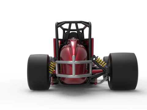Pavement Silver Crown Car Version 2 Scale 1 to 25 3D Print Model