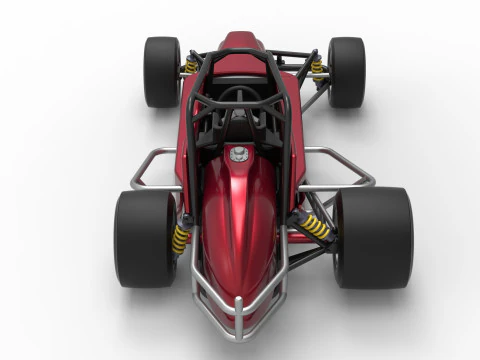 Pavement Silver Crown Car Version 2 Scale 1 to 25 3D Print Model