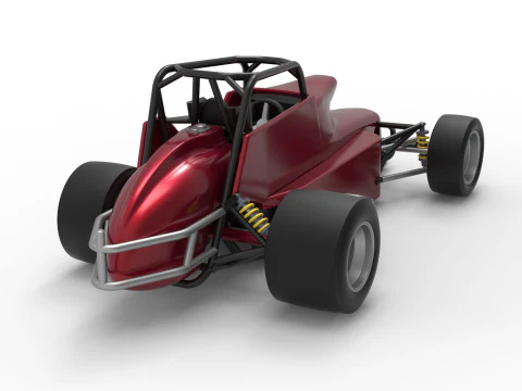 Pavement Silver Crown Car Version 2 Scale 1 to 25 3D Print Model