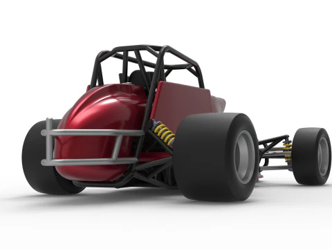 Pavement Silver Crown Car Version 2 Scale 1 to 25 3D Print Model