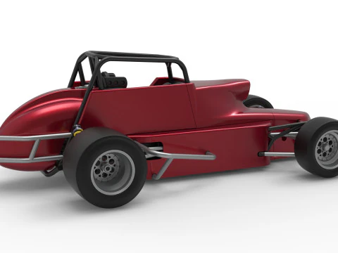 Pavement Silver Crown Car Version 2 Scale 1 to 25 3D Print Model