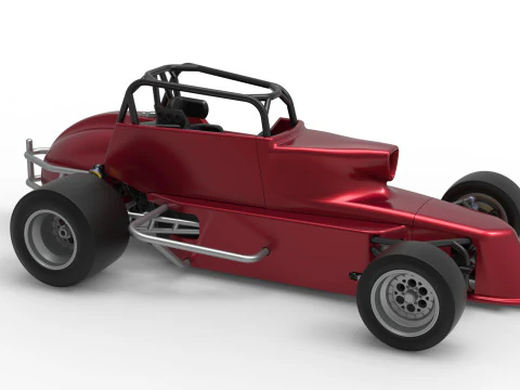 Pavement Silver Crown Car Version 2 Scale 1 to 25 3D Print Model