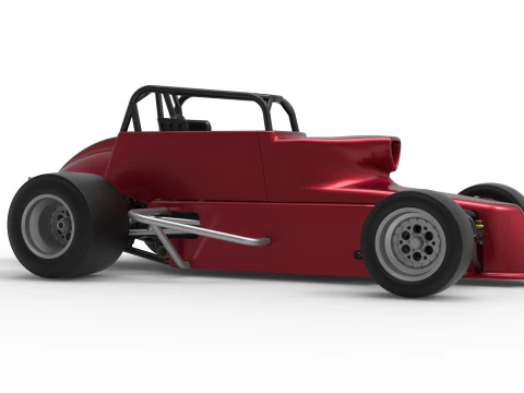 Pavement Silver Crown Car Version 2 Scale 1 to 25 3D Print Model