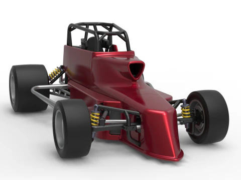Pavement Silver Crown Car Version 2 Scale 1 to 25 3D Print Model