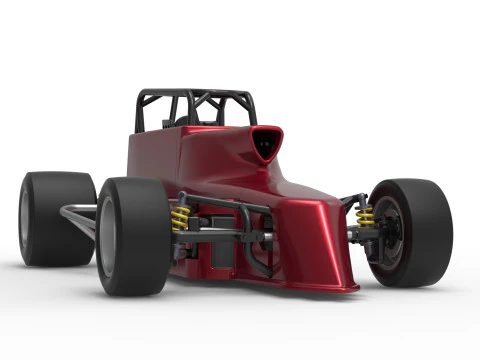 Pavement Silver Crown Car Version 2 Scale 1 to 25 3D Print Model