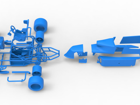 ペイブメント シルバー クラウン カー バージョン 2 スケール 1 ～ 25 3Dプリントモデル