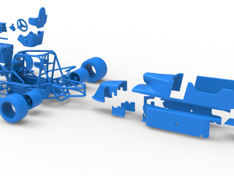 ペイブメント シルバー クラウン カー バージョン 2 スケール 1 ～ 25 3Dプリントモデル