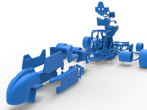 ペイブメント シルバー クラウン カー バージョン 2 スケール 1 ～ 25 3Dプリントモデル