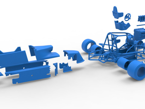 ペイブメント シルバー クラウン カー バージョン 2 スケール 1 ～ 25 3Dプリントモデル