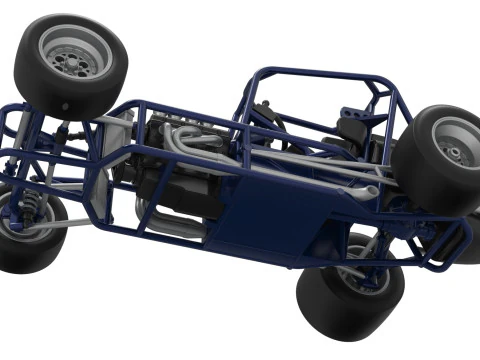 Pavimento Silver Crown Car Base Versi&oacute;n 2 Escala 1 a 25 Modelo de impresión 3D