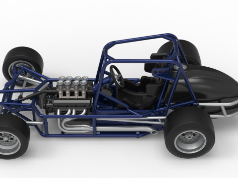 ペイブメント シルバー クラウン カー ベース バージョン 2 スケール 1 ～ 25 3Dプリントモデル