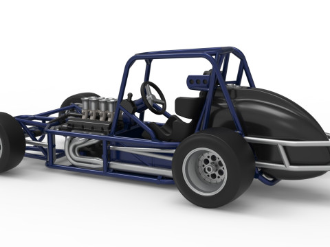 ペイブメント シルバー クラウン カー ベース バージョン 2 スケール 1 ～ 25 3Dプリントモデル