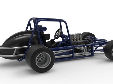 ペイブメント シルバー クラウン カー ベース バージョン 2 スケール 1 ～ 25 3Dプリントモデル