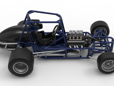 ペイブメント シルバー クラウン カー ベース バージョン 2 スケール 1 ～ 25 3Dプリントモデル