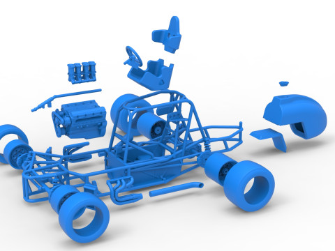 ペイブメント シルバー クラウン カー ベース バージョン 2 スケール 1 ～ 25 3Dプリントモデル