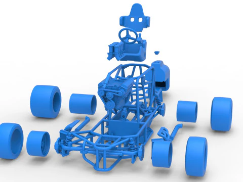 Pavimento Silver Crown Car Base Versi&oacute;n 2 Escala 1 a 25 Modelo de impresión 3D