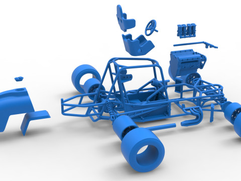 ペイブメント シルバー クラウン カー ベース バージョン 2 スケール 1 ～ 25 3Dプリントモデル