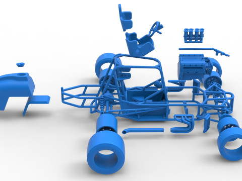 ペイブメント シルバー クラウン カー ベース バージョン 2 スケール 1 ～ 25 3Dプリントモデル