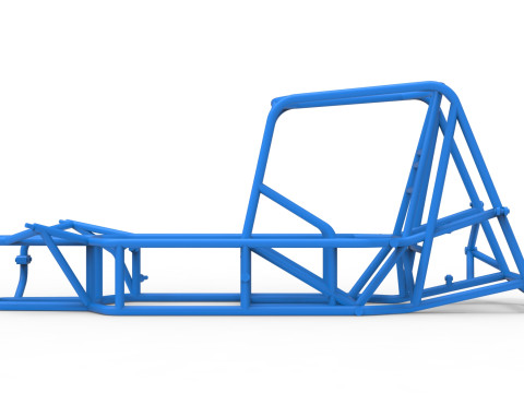 Frame van Silver Crown Car versie 2 schaal 1 tot 25 3D printmodel
