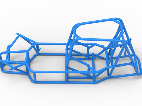 Frame van Silver Crown Car versie 2 schaal 1 tot 25 3D printmodel