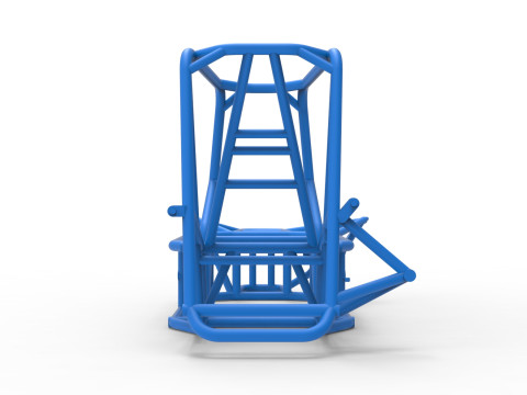 Frame van Silver Crown Car versie 2 schaal 1 tot 25 3D printmodel