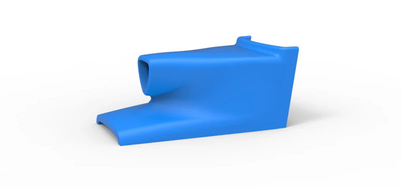 Air Scoop of Pavement Silver Crown Car Scale 1 to 25 3D Print Model .c4d .max .obj .3ds .fbx .stl .blend 