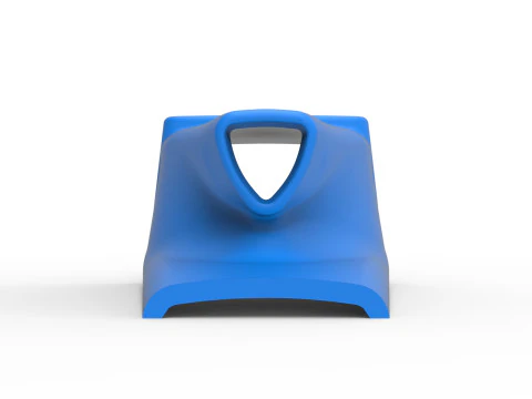 Air Scoop of Pavement Silver Crown Car Scale 1 to 25 3D Print Model