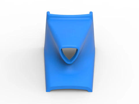 Air Scoop of Pavement Silver Crown Car Scale 1 to 25 3D Print Model