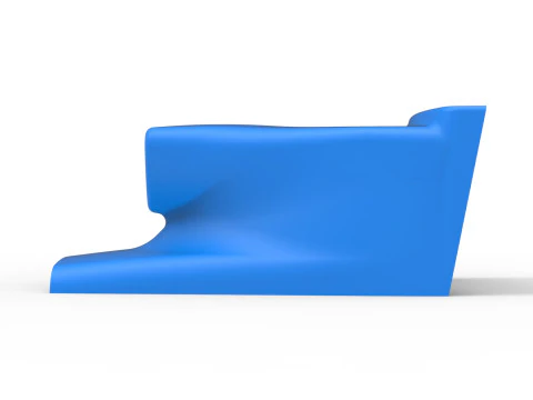 Air Scoop of Pavement Silver Crown Car Scale 1 to 25 3D Print Model