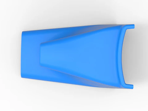 Air Scoop of Pavement Silver Crown Car Scale 1 to 25 3D Print Model