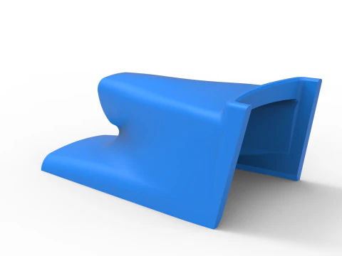 Air Scoop of Pavement Silver Crown Car Scale 1 to 25 3D Print Model