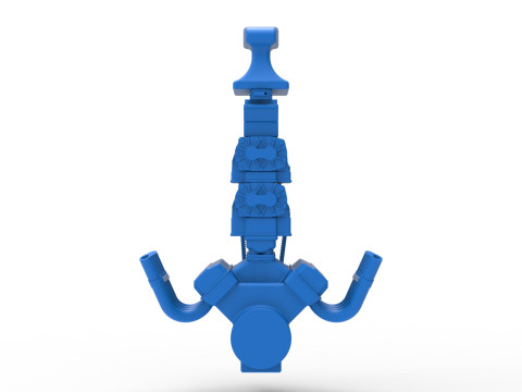 डबल सुपरचार्जर संस्करण 8 स्केल 1 से 25 के साथ इंजन V8 3D प्रिंट मॉडल