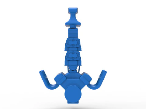 Engine V8 with double supercharger Version 8 Scale 1 to 25 3D Print Model