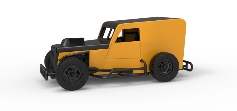 Dwarf car Scale 1 to 25 3D Print Model .c4d .max .obj .3ds .fbx .stl .blend 