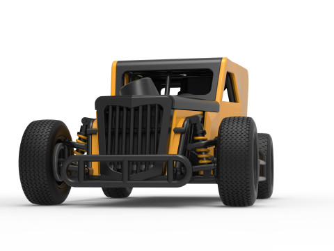 Dwarf car Scale 1 to 25 3D Print Model