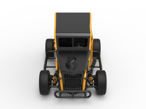 Dwarf car Scale 1 to 25 3D Print Model