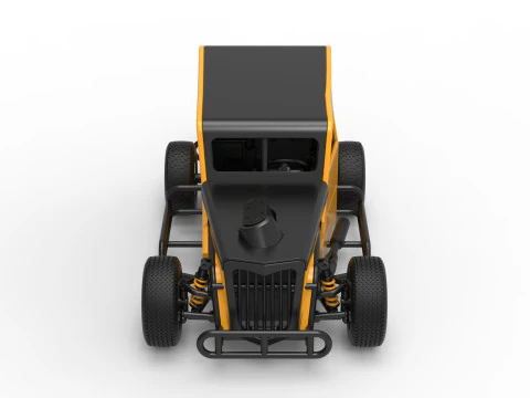Dwarf car Scale 1 to 25 3D Print Model