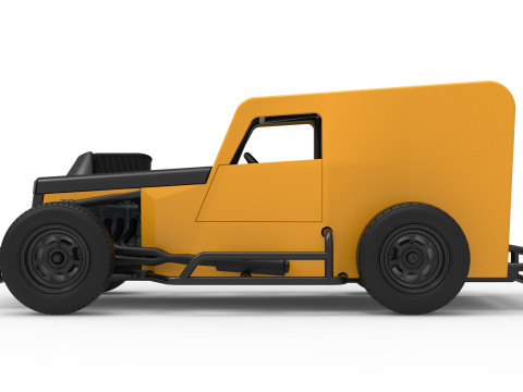 Dwarf car Scale 1 to 25 3D Print Model