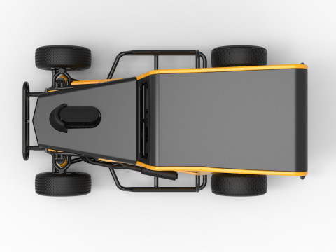 Dwarf car Scale 1 to 25 3D Print Model