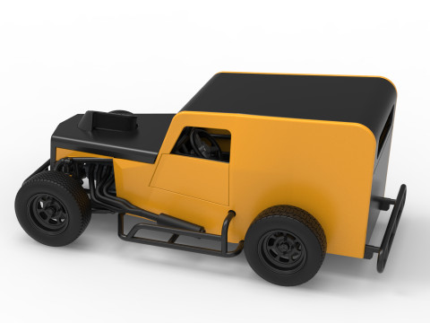 Dwarf car Scale 1 to 25 3D Print Model