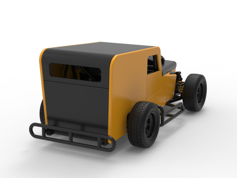 Dwarf car Scale 1 to 25 3D Print Model