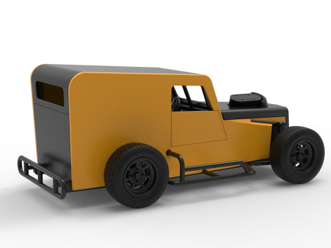 Dwarf car Scale 1 to 25 3D Print Model