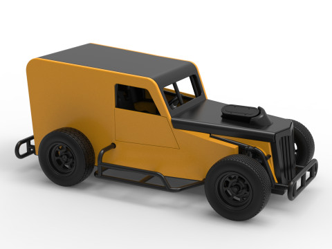 Dwarf car Scale 1 to 25 3D Print Model