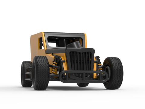 Dwarf car Scale 1 to 25 3D Print Model