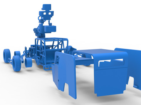 Dwarf car Scale 1 to 25 3D Print Model