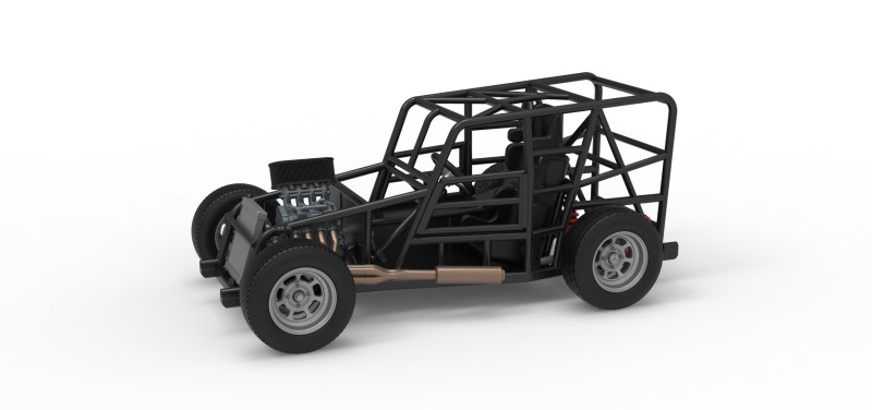 Dwarf car Base Scale 1 to 25 3D Print Model .c4d .max .obj .3ds .fbx .stl .blend