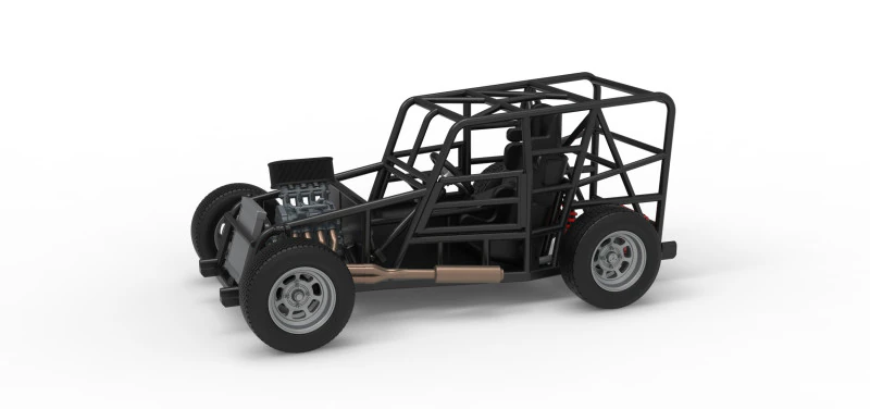 Карликова машина Базова шкала від 1 до 25 3D Принт Модель .c4d .max .obj .3ds .fbx .stl .blend 