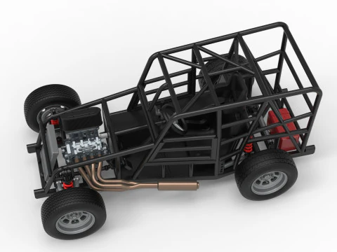 Карликова машина Базова шкала від 1 до 25 3D Принт Модель