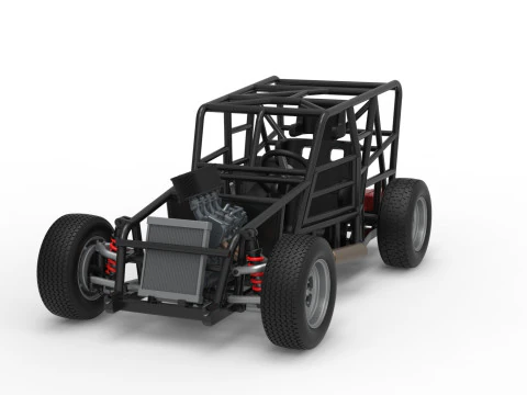 Карликова машина Базова шкала від 1 до 25 3D Принт Модель