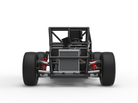 Dwarf car Base Scale 1 to 25 3D Print Model